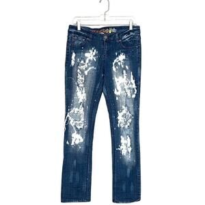 Mudd Distressed Straight Leg Jeans Sz 9